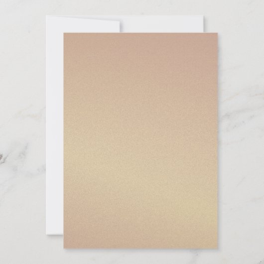 Elegantes Navy Blue und Gold, das wir Hochzeiten m Einladung (Rückseite)