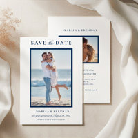 Elegantes Navy Blue Wedding Foto