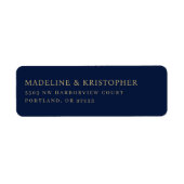 Elegantes Navy-Gold Minimalistisch (Vorne)