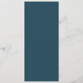 Elegantes Navy-Gradient-Menü Menükarte (Rückseite)