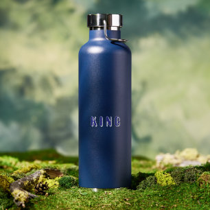 Elegantes Navy KING Vakuumversiegeltes Getränketrä Trinkflasche