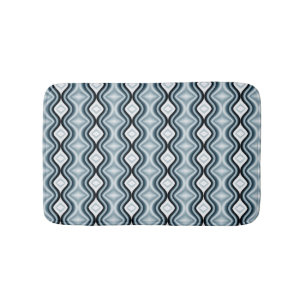 Elegantes Navy-Muster Badematte