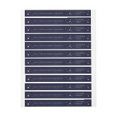 Elegantes Navy+White Stars Wraparound-Adresslabel (Bogen)
