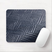 Elegantes, navyblaues, geometrisches, geprägtes Le Mousepad (Mit Mouse)