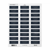 Elegantes, navyblaues Minimaldesign (Vorne)