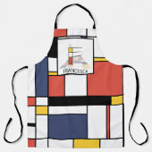 Elegantes Neoplasticismus Style Monogramm. Buchsta Schürze (Vorderseite)