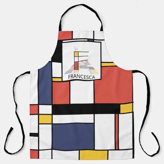 Elegantes Neoplasticismus Style Monogramm. Buchsta Schürze (Vorderseite)