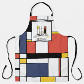 Elegantes Neoplasticismus Style Monogramm. Buchsta Schürze (Vorderseite)