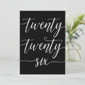 Elegantes neues Jahr 226 Feiertagskarte (Stehend Vorderseite)