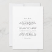 Elegantes neues Jahr 226 Feiertagskarte (Rückseite)