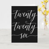 Elegantes neues Jahr 226 Karte (Gelbe Blume)