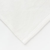 Elegantes neugeborenes Foto, Name und Geburtsdatum Fleecedecke (Ecke)