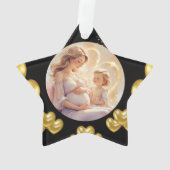 Elegantes Neujahrs-Papierornament Ornament (Rückseite)