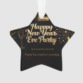 Elegantes Neujahrs-Papierornament Ornament (Vorderseite)