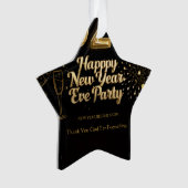 Elegantes Neujahrs-Papierornament Ornament (Vorderseite)