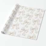 Elegantes Neutral Bow Wrapping Paper Geschenkpapier<br><div class="desc">Fügen Sie mit diesem eleganten neutralen Bow-Wrapping Paper Ihrer Schenkung eine Touch von Raffinesse hinzu. Dieses elegante, weiche Elfenbeinbraun auf weißem Hintergrund ist perfekt für Hochzeiten, Brautpartys, Babyduschen, Geburtstage und andere besondere Anlässe geeignet. Die sanften Pastelltöne und das stilvolle Bogen-Muster verleihen jedem Geschenk einen besonderen Charme und heben sich auf...</div>