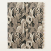 Elegantes Neutrales Abstractes Geometrisches Notiz Planer (Rückseite)