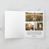 Elegantes neutrales Beige Foto Moderne Weihnachten (Innenseite)