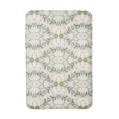 Elegantes neutrales Blumenmuster Badematte (Vorderseite Vertikal)