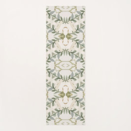 Elegantes neutrales Blumenmuster Yogamatte