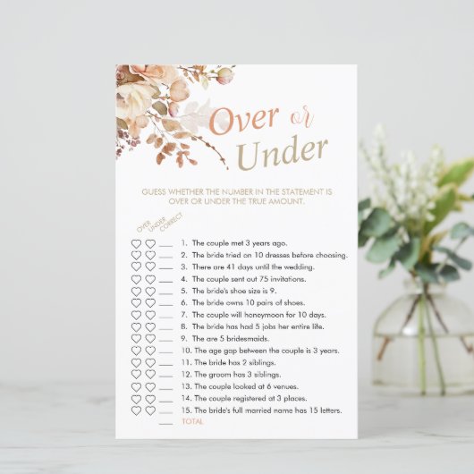 Elegantes, neutrales Blütenspiel über oder unter D (Stehend Vorderseite)