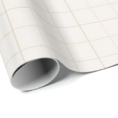 Elegantes neutrales Gitter Geschenkpapier (Rolleneckpunkt)