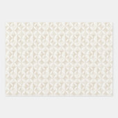 Elegantes neutrales Nahtloses Muster mit Bio Geschenkpapier Set (Vorderseite 2)