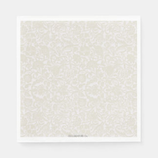 Elegantes neutrales Papier Napkin Serviette
