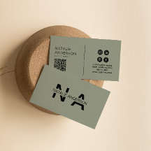 Elegantes, neutrales QR Code Monogram Logo-Logo-Bo