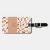 Elegantes neutrales, überprüftes Personalisiertes Gepäckanhänger (Vorderseite horizontal)