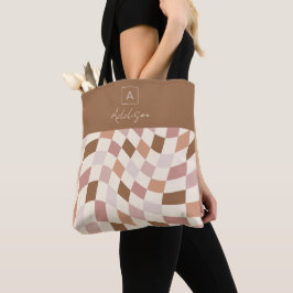 Elegantes neutrales, überprüftes Personalisiertes  Tasche