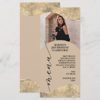 Elegantes, neutrales und Champagner-Gold-Menü