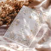 Elegantes neutrales Wappen Acryleinladungen