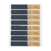 Elegantes New Years Wraparound-Rücksendesiegel (Bogen)