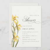 Elegantes Niedlich-gelbes Daffodil-Brautparty Einl Dankeskarte (Vorne/Hinten)