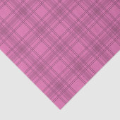 Elegantes Niedlich rosa Tartan Kariertes Muster Seidenpapier (Ausschnitt)