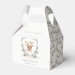 Elegantes Niedliches Brautparty von Dusky Deer Flo Geschenkschachtel