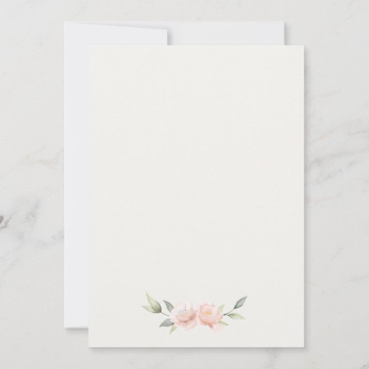 Elegantes Niedliches Bunny im Blumenkorb Kindergeb Dankeskarte (Rückseite)