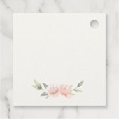 Elegantes Niedliches Bunny im Blumenkorb Kindergeb Geschenkanhänger (Rückseite)