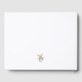 Elegantes Niedliches Bunny Kid Oster 3. Geburtstag Gästebuch (Rückseite)