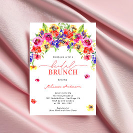 Elegantes Niedliches, farbenfrohes Brunch Einladung