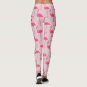Elegantes niedliches Flamingo-Muster Leggings (Rückseite)