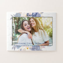 Elegantes Niedliches Foto Bridesmaid-Geschenk