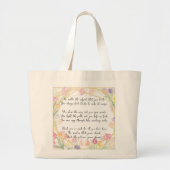 Elegantes Niedliches Gedicht für den Blumenlehrer Jumbo Stoffbeutel (Vorne)