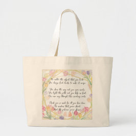 Elegantes Niedliches Gedicht für den Blumenlehrer Jumbo Stoffbeutel