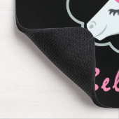 elegantes niedliches glauben an Unicorns emoji Mousepad (Ecke)