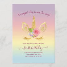 Elegantes niedliches Gold zum ersten Geburtstag Gl