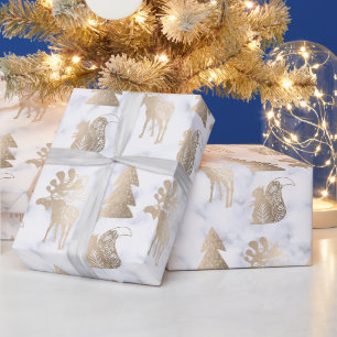 Elegantes niedliches, helles Weihnachtsmuster der Geschenkpapier