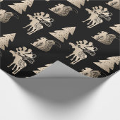 Elegantes niedliches, helles Weihnachtsmuster der  Geschenkpapier (Ecke)