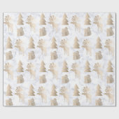 Elegantes niedliches, helles Weihnachtsmuster der Geschenkpapier (Flach)